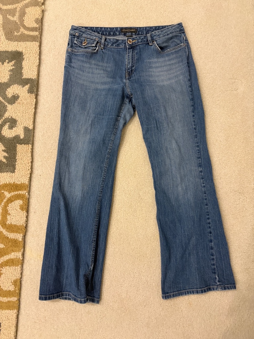 Banana Republic Medium Blue Flared Jeans